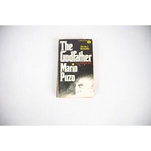 Mario Puzo The Godfather Book Vintage Paperback Black Good First‎ Fawcett Crest